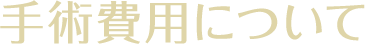  手術費用について